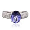 Image 3 : 14KT White Gold 1.81ct Tanzanite and Diamond Ring