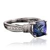 Image 2 : 18KT White Gold 3.15ct Tanzanite and Diamond Ring