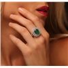 Image 5 : 14KT White and Yellow Gold 4.44ct Emerald and Diamond Ring