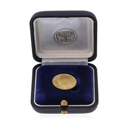 1988  Remember Holocaust  Anne Frank Commemorative Gold State Medal