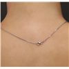 Image 5 : 14KT White Gold 0.90ctw Diamond Pendant With Chain