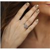 Image 6 : 14KT White Gold EGL Certified 1.58ctw Diamond Ring