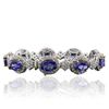 Image 2 : 14KT Two-Tone Gold 18.81ctw Tanzanite and Diamond Bracelet