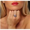 Image 3 : 14KT White Gold 2.04ct Tanzanite and Diamond Ring