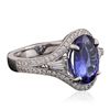 Image 4 : 18KT White Gold 3.13ct Tanzanite and Diamond Ring