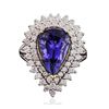 Image 3 : 14KT Two-Tone Gold 4.13ct Tanzanite and Diamond Ring