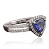 Image 4 : 14KT White Gold 1.34ct Tanzanite and Diamond Ring