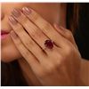 Image 1 : 14KT Yellow Gold 7.16ct Ruby and Diamond Ring