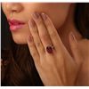 Image 2 : 14KT Yellow Gold 7.16ct Ruby and Diamond Ring