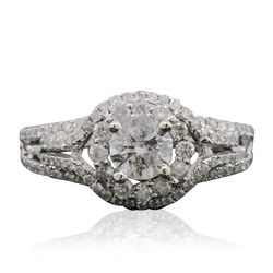 14KT White Gold 1.17ctw Diamond Ring