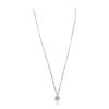 Image 4 : 14KT White Gold 0.92ctw Diamond Pendant With Chain