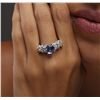 Image 6 : 14KT White Gold 2.62ct Tanzanite and Diamond Ring