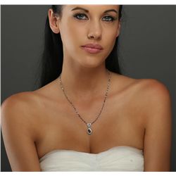 Platinum 4.81ctw Diamond Vintage Necklace