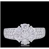 Image 3 : 14KT White Gold 1.32ctw Diamond Ring