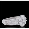 Image 4 : 14KT White Gold 1.32ctw Diamond Ring