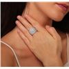 Image 5 : 14KT White Gold 3.65ctw Diamond Ring