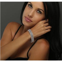 14KT White Gold 9.72ctw Diamond Bracelet