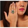 Image 5 : 14KT White Gold 4.34ct Emerald and Diamond Ring