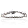 Image 1 : 14KT White Gold 6.31ctw Diamond Tennis Bracelet