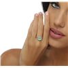 Image 2 : 14KT Two-Tone Gold 1.81ct Emerald and Diamond Ring
