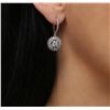 Image 3 : 14KT White Gold 2.06ctw Diamond Earrings