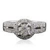 Image 3 : 14KT White Gold 1.20ctw Diamond Ring