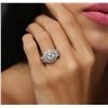 Image 1 : 14KT White Gold 1.23ct EGL USA Certified Brilliant Cut Diamond Ring