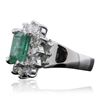 Image 4 : 14KT White Gold 2.22ct Emerald and Diamond Ring