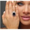 Image 2 : 14KT White Gold 11.65ct Amethyst and Diamond Ring