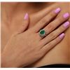 Image 2 : 14KT White Gold 2.02ct Emerald and Diamond Ring