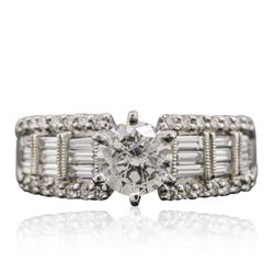 14KT White Gold 1.63ctw Diamond Ring