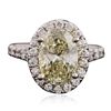 Image 1 : 14KT Two-Tone Gold 3.42ctw Diamond Ring