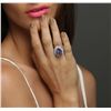 Image 1 : 18KT White Gold 10.19ct Tanzanite and Diamond Ring