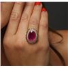 Image 5 : 14KT Yellow Gold 29.35ct Ruby and Diamond Ring