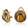 Image 2 : 14KT Yellow Gold Citrine Earrings