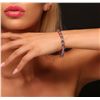 Image 1 : 14KT Rose Gold 15.24ctw Tanzanite and Diamond Bracelet