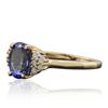 Image 4 : 14KT Yellow Gold 2.10ct Tanzanite and Diamond Ring