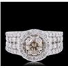 Image 3 : 14KT White Gold 2.51ctw Diamond Ring