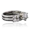 Image 2 : 14KT White Gold 2.73ctw Brilliant Cut Diamond Wedding Set