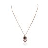 Image 4 : 14KT Rose Gold 14.81ct Morganite and Diamond Pendant With Chain