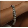 Image 9 : Platinum 27.50ctw Diamond Tennis Bracelet