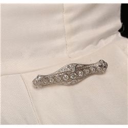 14KT White Gold 2.47ctw Diamond Brooch