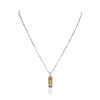 Image 3 : 14KT White Gold 1.77ct Yellow Sapphire and Pendant With Chain