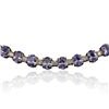 Image 4 : 14KT Yellow Gold 38.71ctw Tanzanite and Diamond Necklace