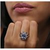 Image 5 : 14KT White Gold 3.09ctw Tanzanite and Diamond Ring
