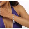 Image 3 : 14KT White Gold 5.20ctw Tanzanite and Diamond Bracelet