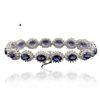 Image 2 : 14KT White Gold 12.48ctw Sapphire and Diamond Bracelet