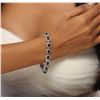 Image 5 : 14KT White Gold 12.48ctw Sapphire and Diamond Bracelet