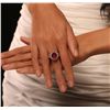 Image 1 : 14KT Rose Gold 5.66ct Ruby and Diamond Ring