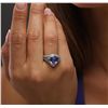 Image 6 : 14KT White Gold 3.76ct Tanzanite and Diamond Ring